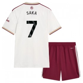 Camiseta de fútbol Arsenal Saka 7 Niño 3ª equipación 2025-26